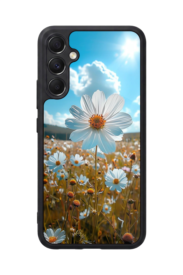 Samsung Galaxy A34 Uyumlu Cicek Tasarımlı Glossy Premium Kılıf