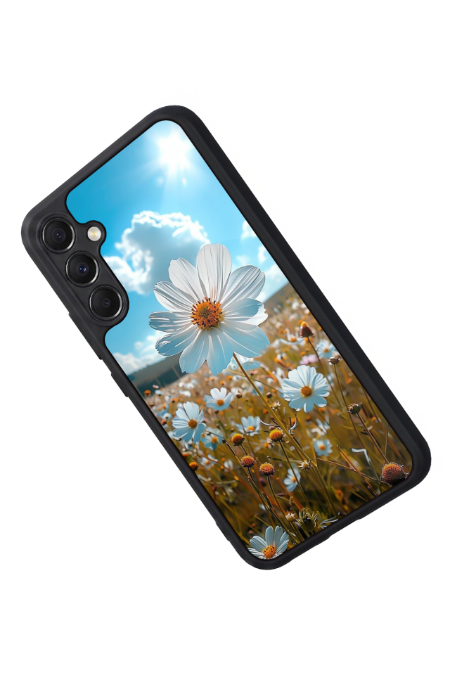 Samsung Galaxy A34 Uyumlu Cicek Tasarımlı Glossy Premium Kılıf