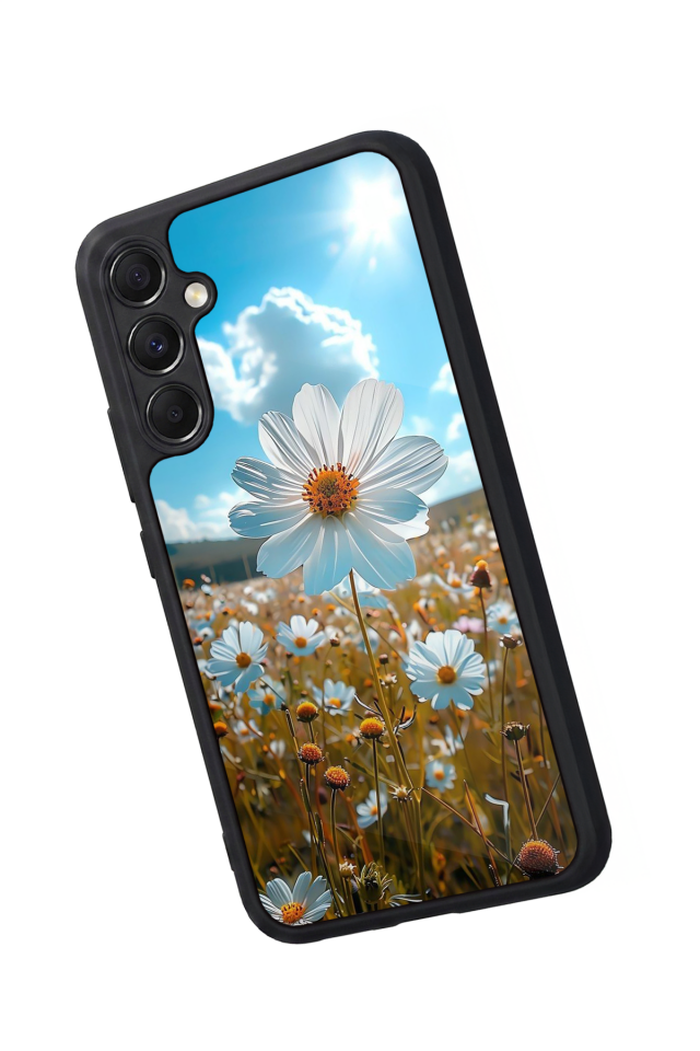 Samsung Galaxy A34 Uyumlu Cicek Tasarımlı Glossy Premium Kılıf