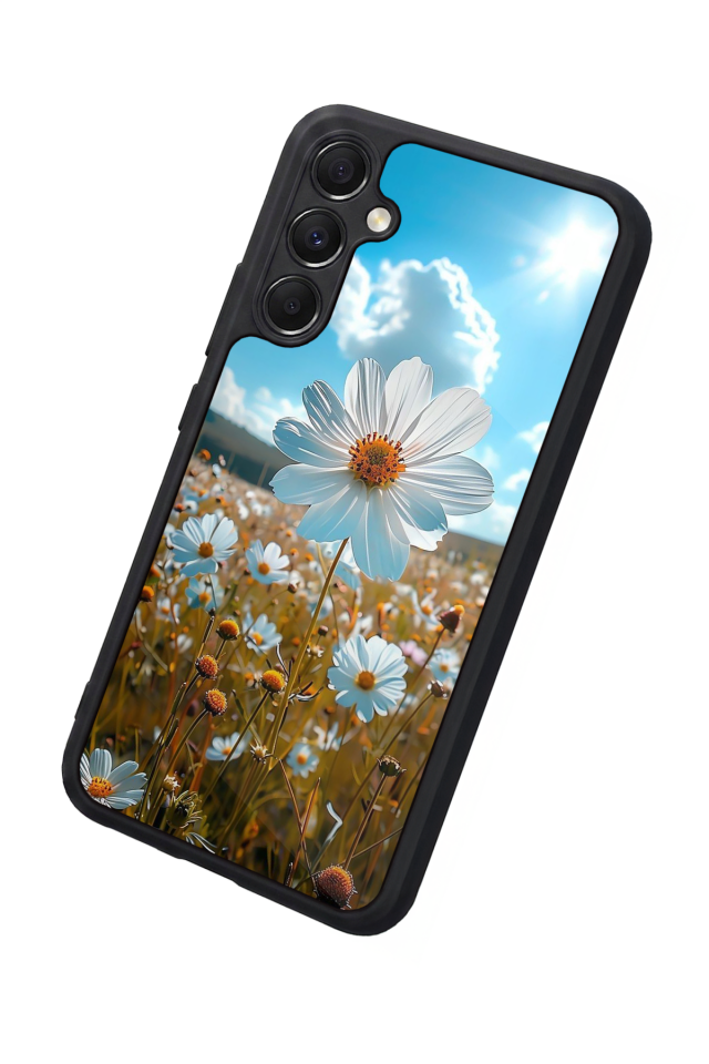 Samsung Galaxy A34 Uyumlu Cicek Tasarımlı Glossy Premium Kılıf