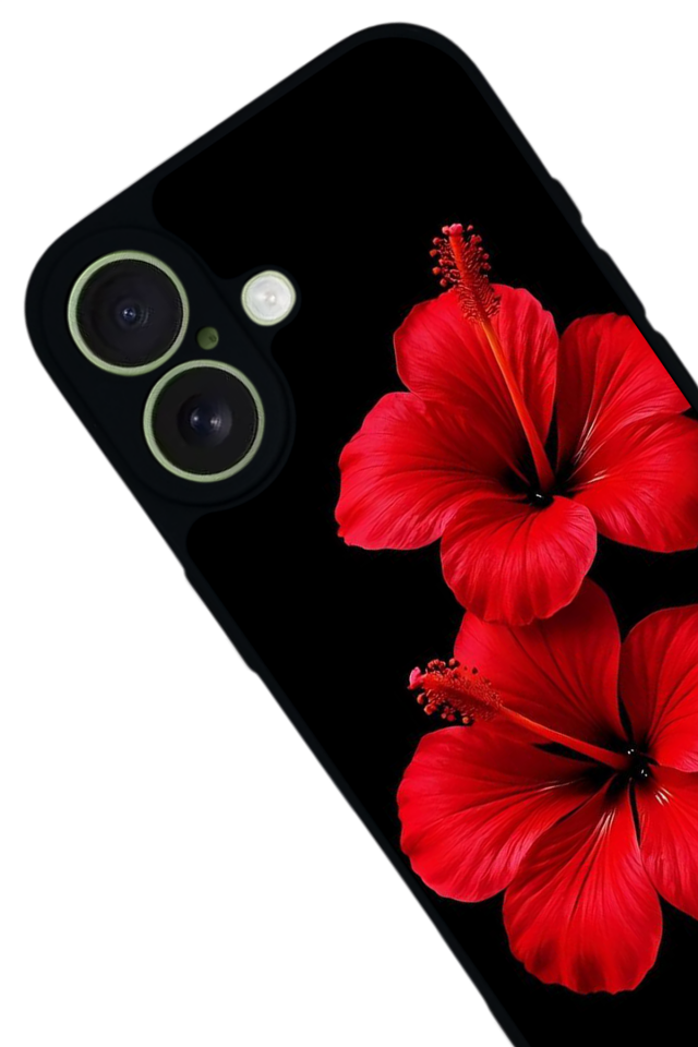 iPhone 17 Uyumlu Cicek Tasarımlı Glossy Premium Kılıf