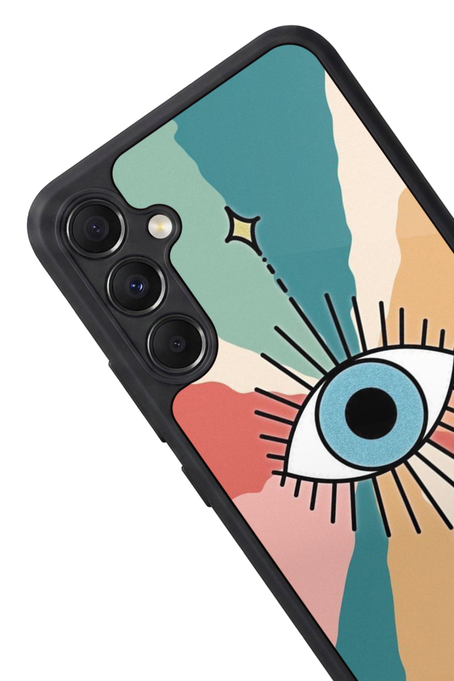 Samsung Galaxy M34 Uyumlu Göz Tasarımlı Glossy Premium Kılıf