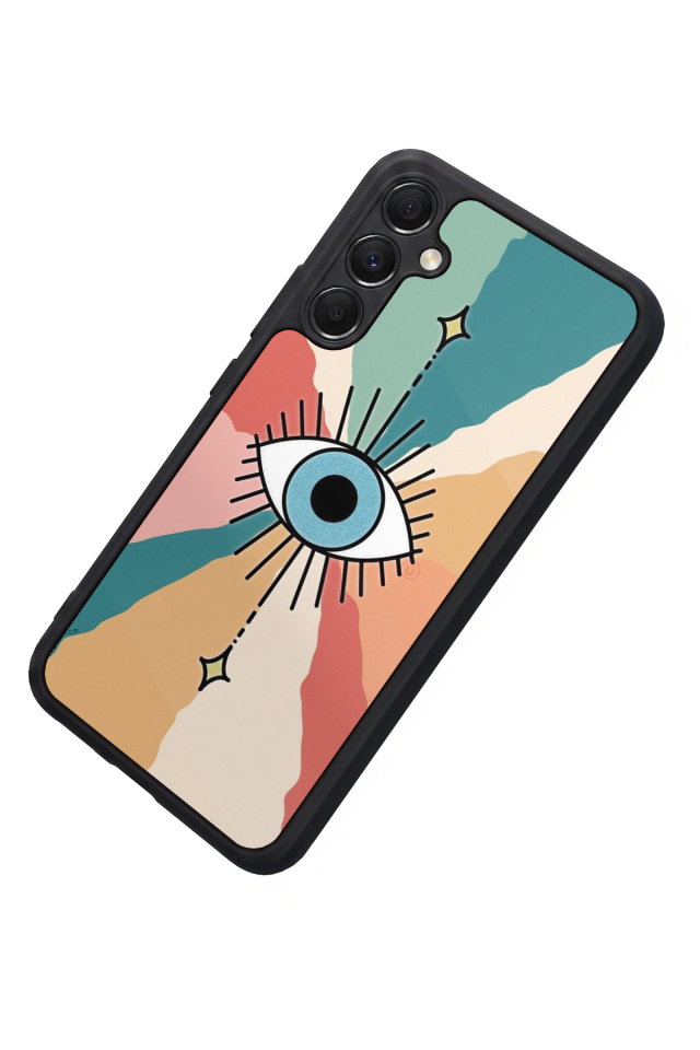 Samsung Galaxy M34 Uyumlu Göz Tasarımlı Glossy Premium Kılıf