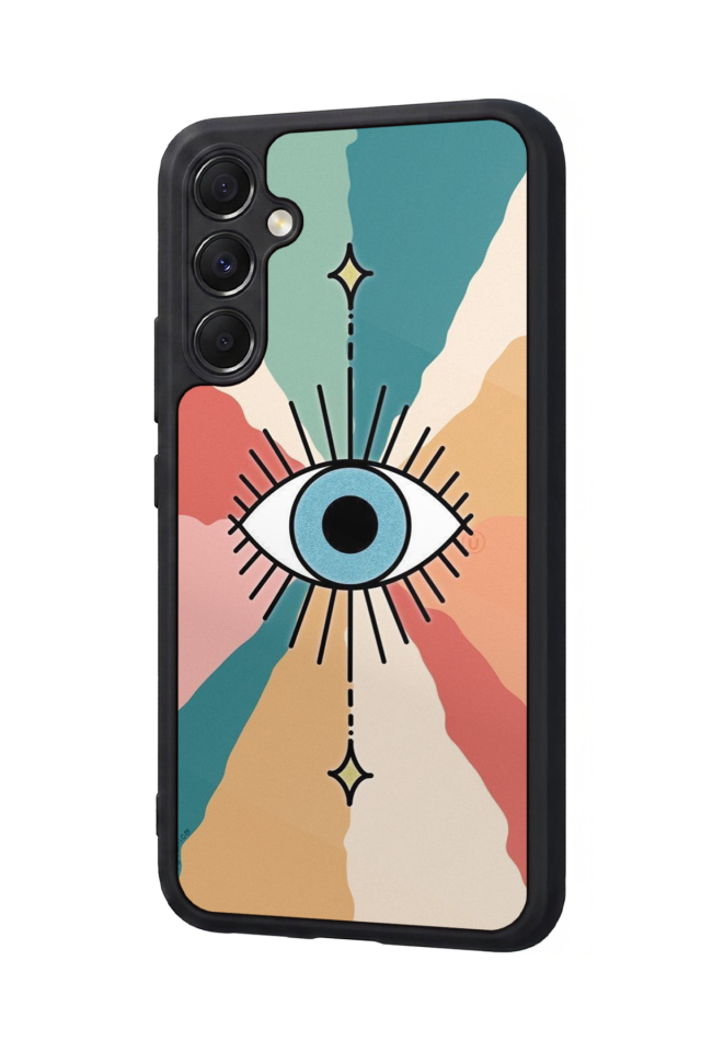 Samsung Galaxy M34 Uyumlu Göz Tasarımlı Glossy Premium Kılıf