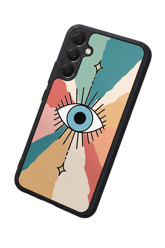 Samsung Galaxy M34 Uyumlu Göz Tasarımlı Glossy Premium Kılıf