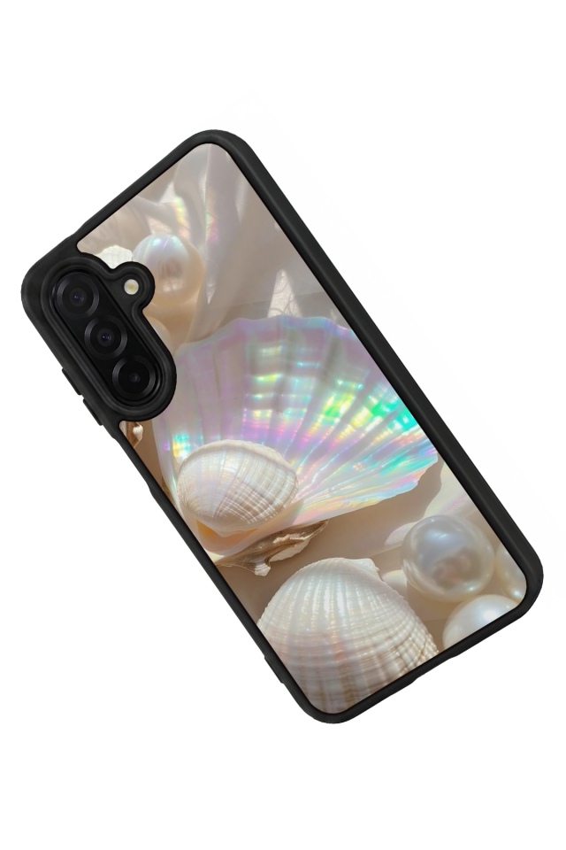 Samsung Galaxy A56 Uyumlu  İnci Tasarımlı Glossy Premium Kılıf