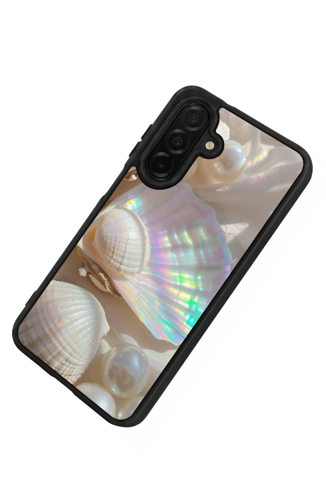 Samsung Galaxy A56 Uyumlu  İnci Tasarımlı Glossy Premium Kılıf