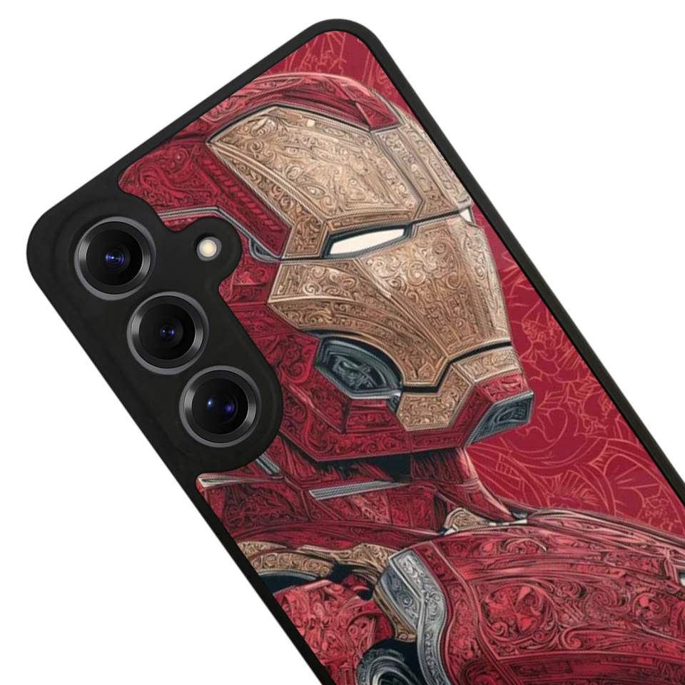 Samsung Galaxy S25 Uyumlu Iron Man ( Demir Adam ) Tasarımlı Glossy Premium Kılıf