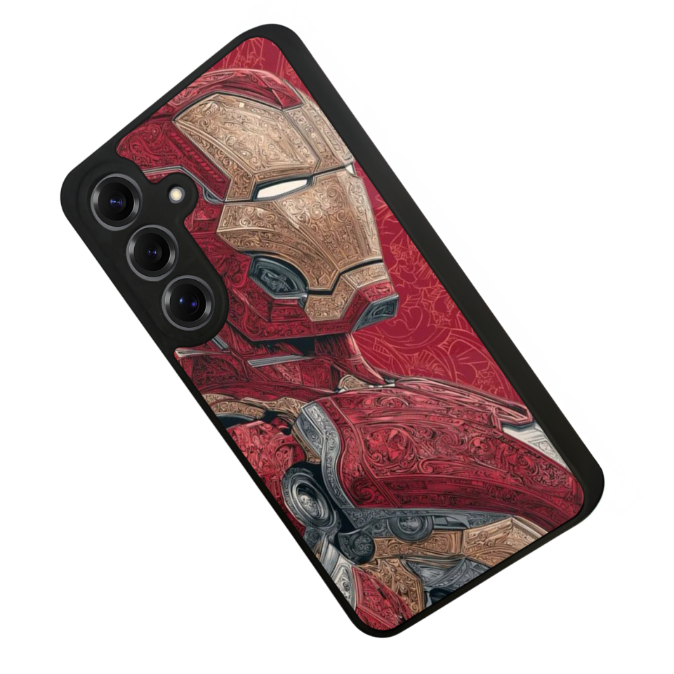 Samsung Galaxy S25 Uyumlu Iron Man ( Demir Adam ) Tasarımlı Glossy Premium Kılıf