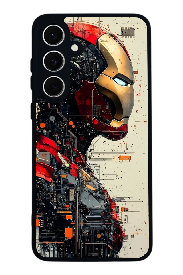 Samsung Galaxy S24 FE Uyumlu  Iron Man ( Demir Adam ) Tasarımlı Glossy Premium Kılıf