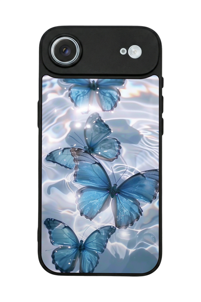 iPhone 17 Air Uyumlu Kelebek Tasarımlı Glossy Premium Kılıf