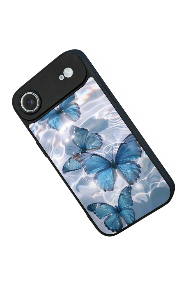 iPhone 17 Air Uyumlu Kelebek Tasarımlı Glossy Premium Kılıf