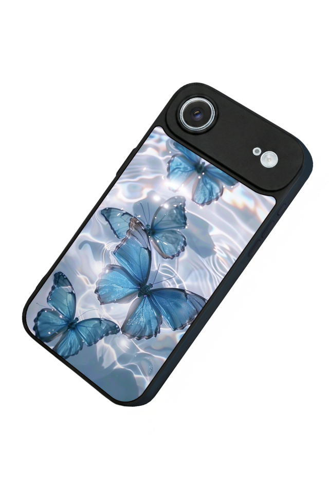 iPhone 17 Air Uyumlu Kelebek Tasarımlı Glossy Premium Kılıf