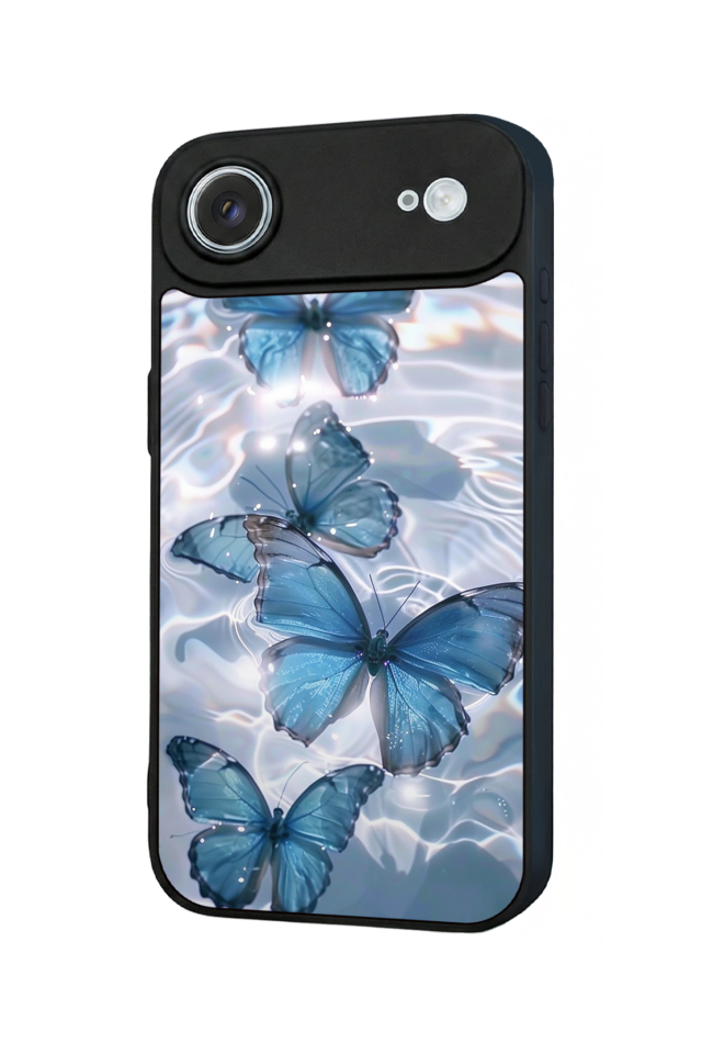 iPhone 17 Air Uyumlu Kelebek Tasarımlı Glossy Premium Kılıf