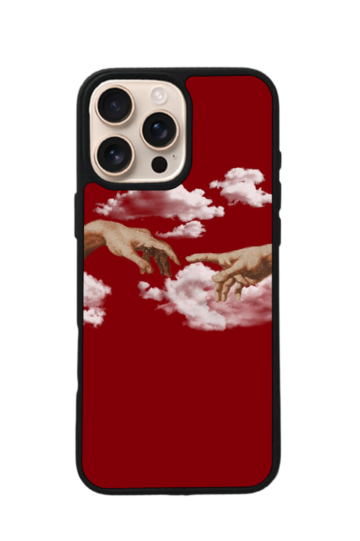 iPhone 15 Pro Max Uyumlu Kirmizi Tasarımlı Glossy Premium Kılıf