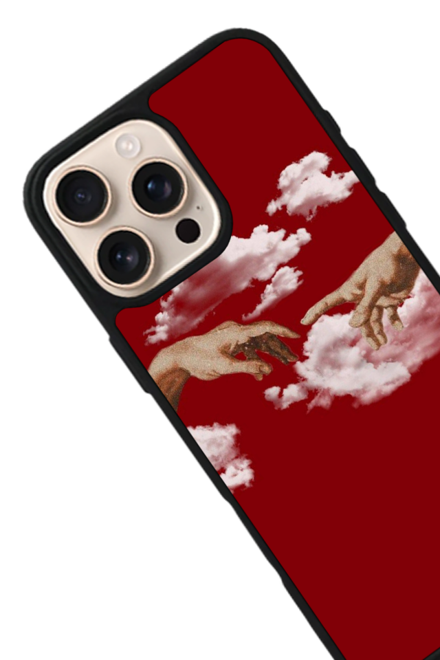 iPhone 15 Pro Max Uyumlu Kirmizi Tasarımlı Glossy Premium Kılıf