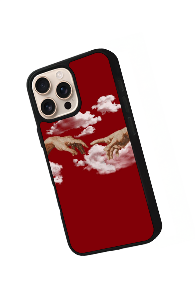 iPhone 15 Pro Max Uyumlu Kirmizi Tasarımlı Glossy Premium Kılıf
