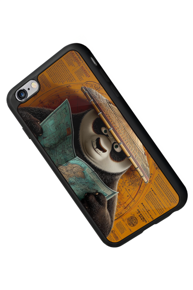 iPhone 6s Plus Uyumlu Kung Fu Panda Tasarımlı Glossy Premium Kılıf