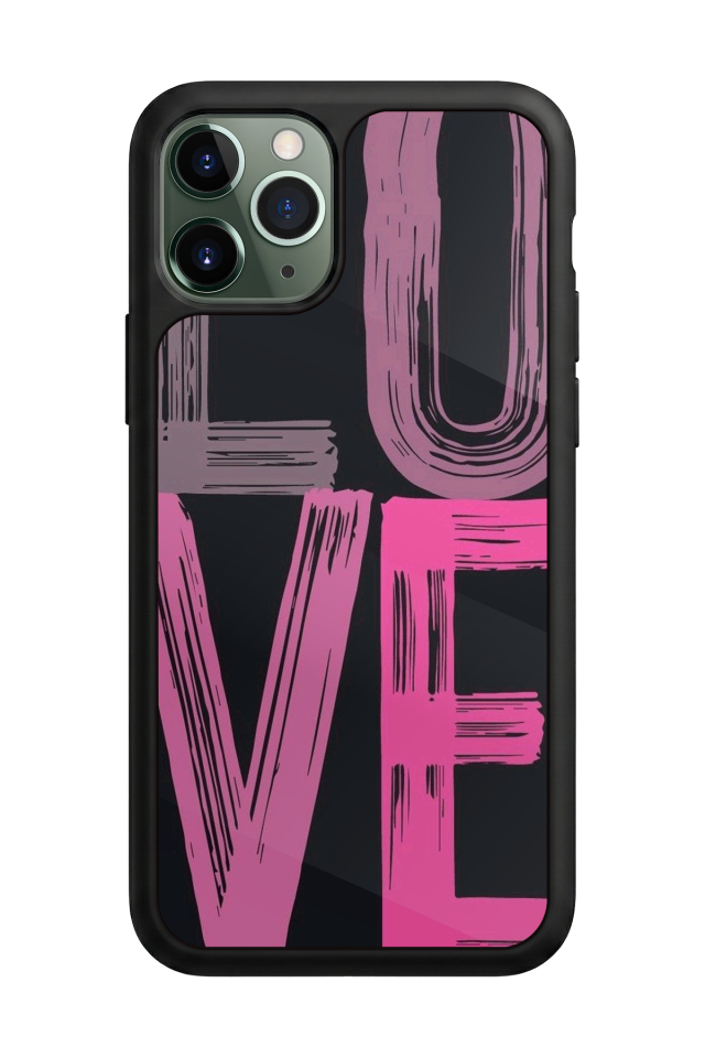 iPhone 11 Pro Max Uyumlu Love Tasarımlı Glossy Premium Kılıf
