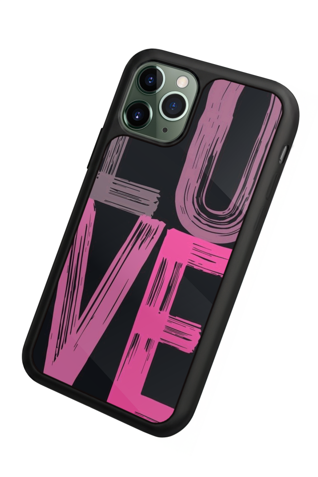 iPhone 11 Pro Max Uyumlu Love Tasarımlı Glossy Premium Kılıf