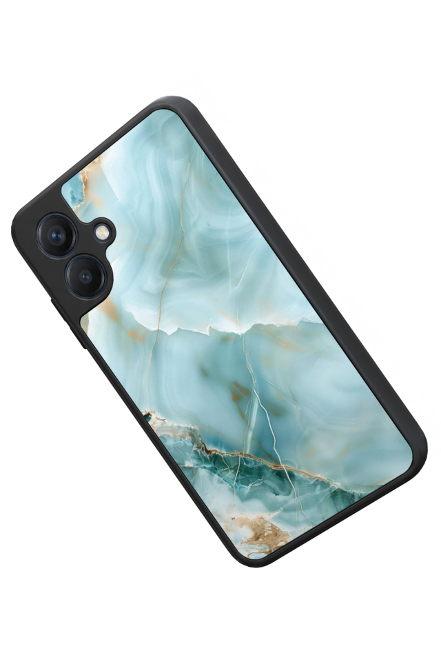 Samsung Galaxy A07 Uyumlu Mermer Marble Tasarımlı Glossy Premium Kılıf