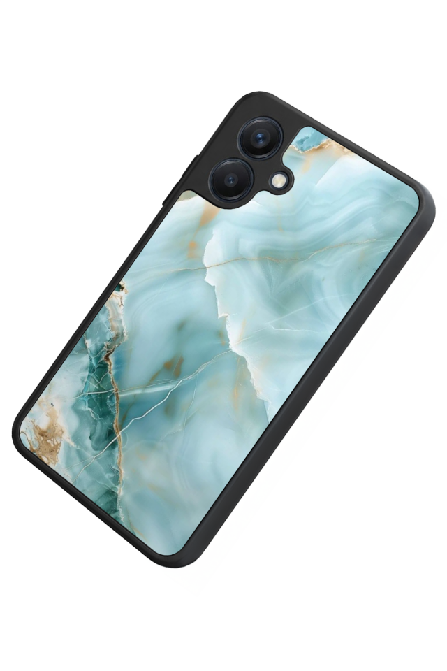 Samsung Galaxy A07 Uyumlu Mermer Marble Tasarımlı Glossy Premium Kılıf