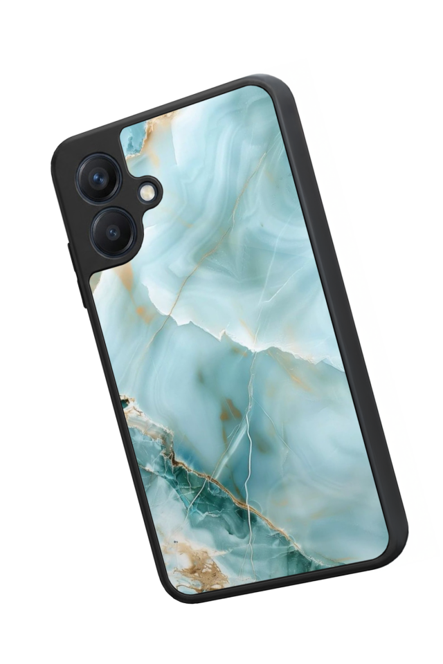 Samsung Galaxy A07 Uyumlu Mermer Marble Tasarımlı Glossy Premium Kılıf