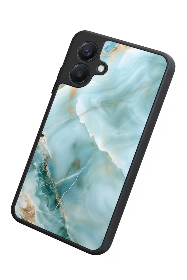 Samsung Galaxy A07 Uyumlu Mermer Marble Tasarımlı Glossy Premium Kılıf
