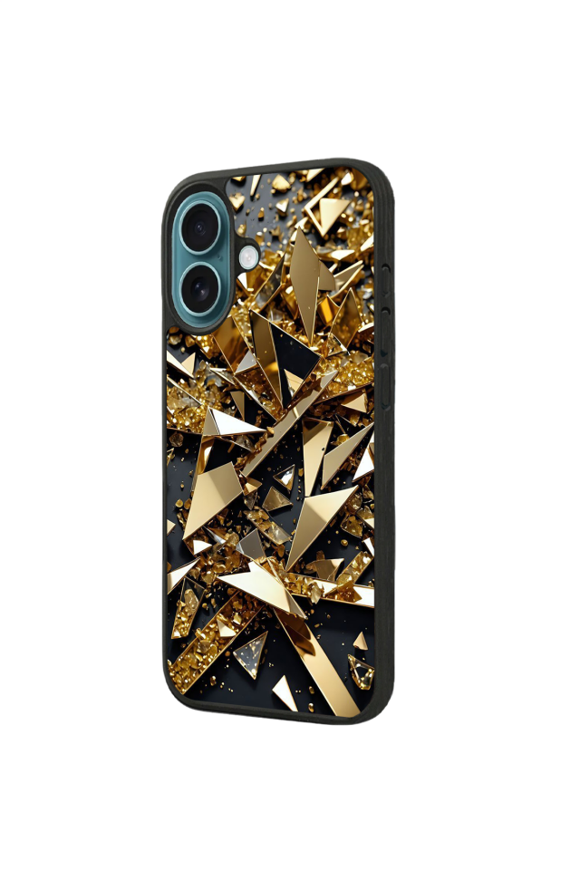 iPhone 16 Uyumlu Mermer Marble Tasarımlı Glossy Premium Kılıf
