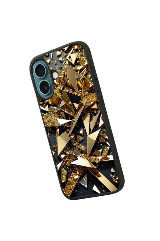 iPhone 16 Uyumlu Mermer Marble Tasarımlı Glossy Premium Kılıf