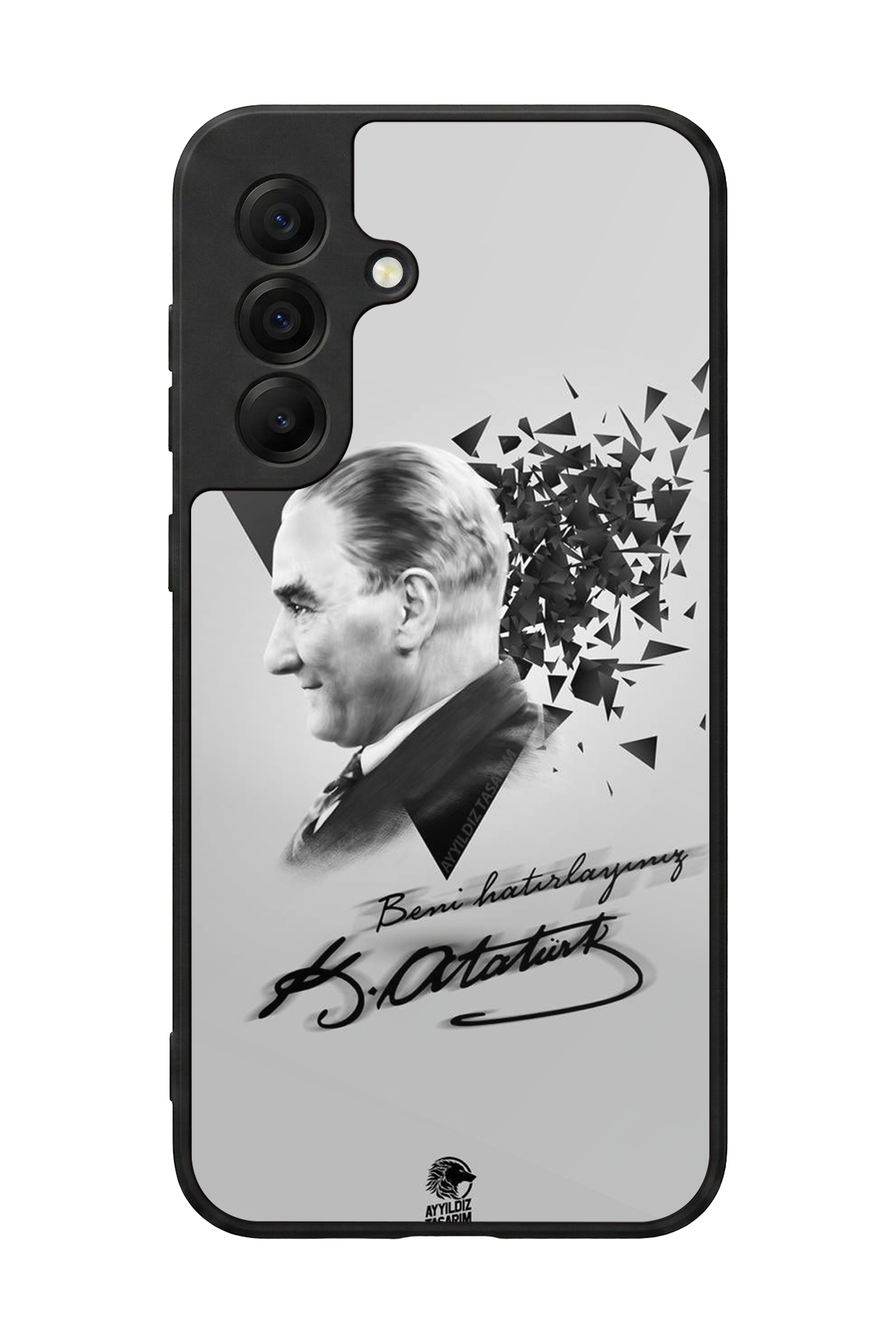 Samsung Galaxy A17 Uyumlu Mustafa Kemal Ataturk Tasarımlı Glossy Premium Kılıf