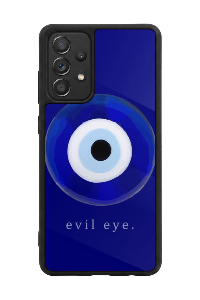 Samsung Galaxy A72 Uyumlu Nazar Tasarımlı Glossy Premium Kılıf