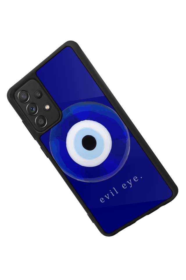 Samsung Galaxy A72 Uyumlu Nazar Tasarımlı Glossy Premium Kılıf