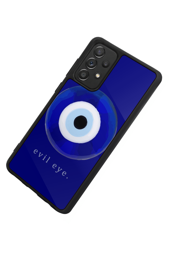 Samsung Galaxy A72 Uyumlu Nazar Tasarımlı Glossy Premium Kılıf