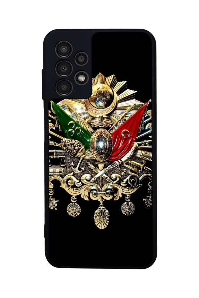 Samsung Galaxy A13 Uyumlu Osmanli Tugrasi Tasarımlı Glossy Premium Kılıf
