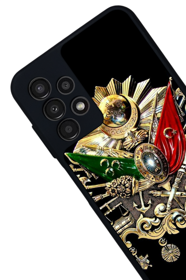 Samsung Galaxy A13 Uyumlu Osmanli Tugrasi Tasarımlı Glossy Premium Kılıf