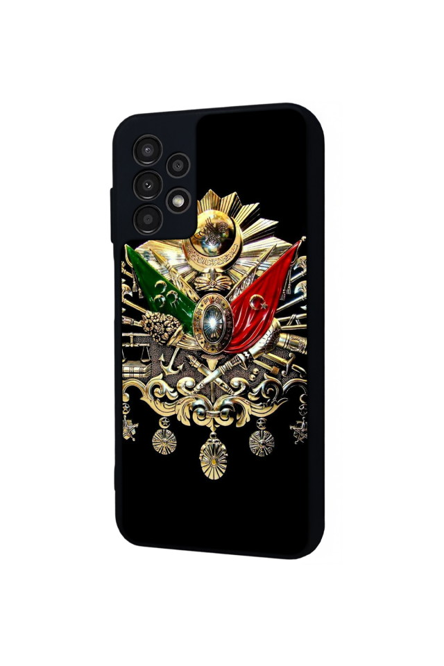 Samsung Galaxy A13 Uyumlu Osmanli Tugrasi Tasarımlı Glossy Premium Kılıf
