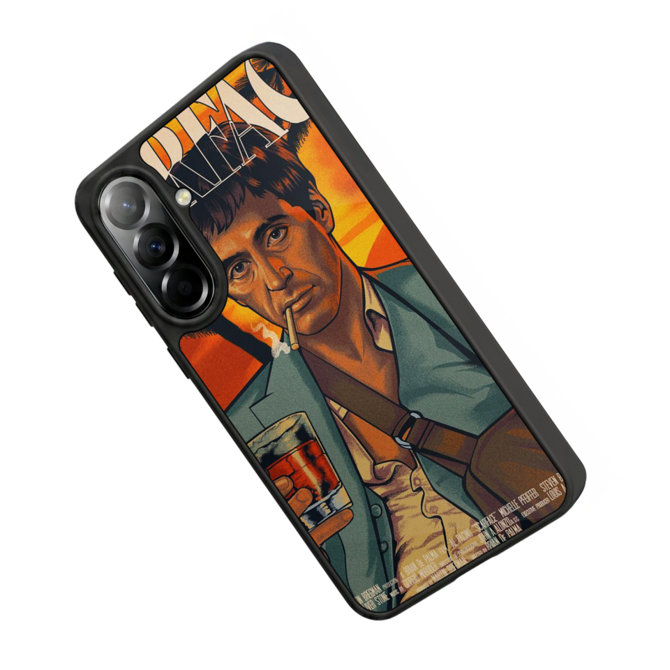 Samsung Galaxy A37 Uyumlu Scarface Tasarımlı Glossy Premium Kılıf