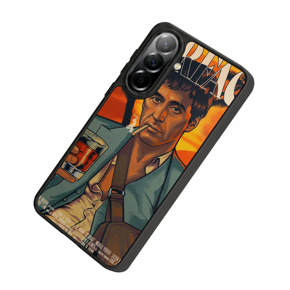 Samsung Galaxy A37 Uyumlu Scarface Tasarımlı Glossy Premium Kılıf