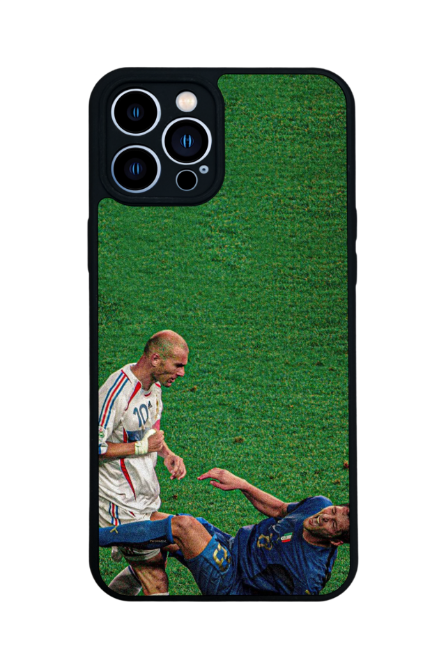 iPhone 12 Pro Max Uyumlu Zidane Tasarımlı Glossy Premium Kılıf