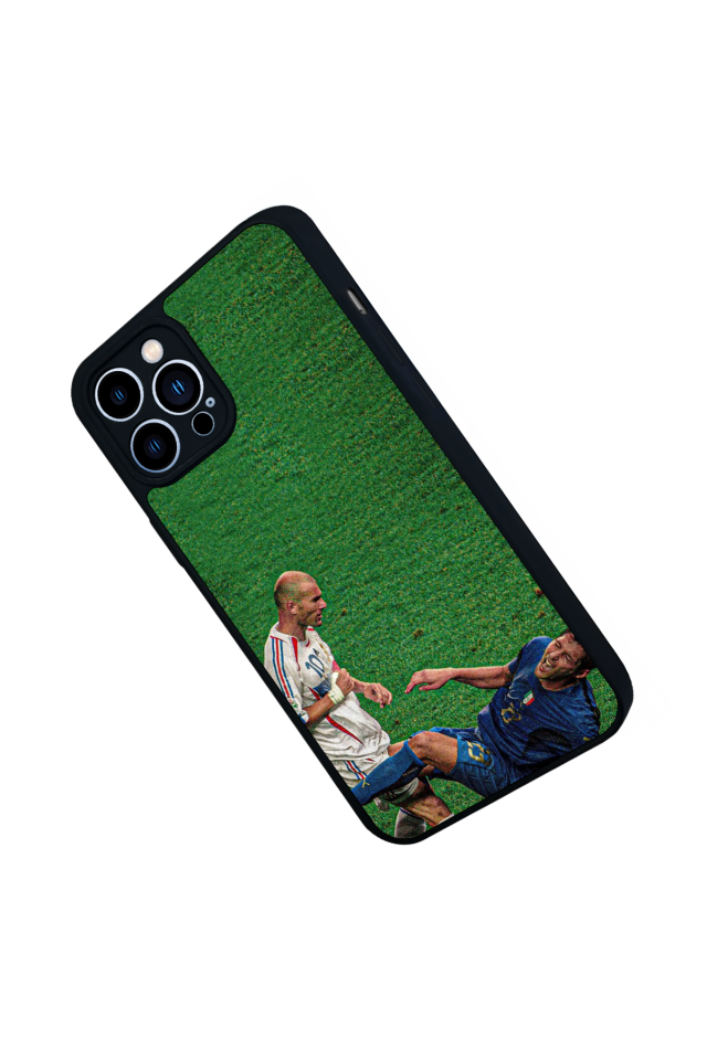 iPhone 12 Pro Max Uyumlu Zidane Tasarımlı Glossy Premium Kılıf