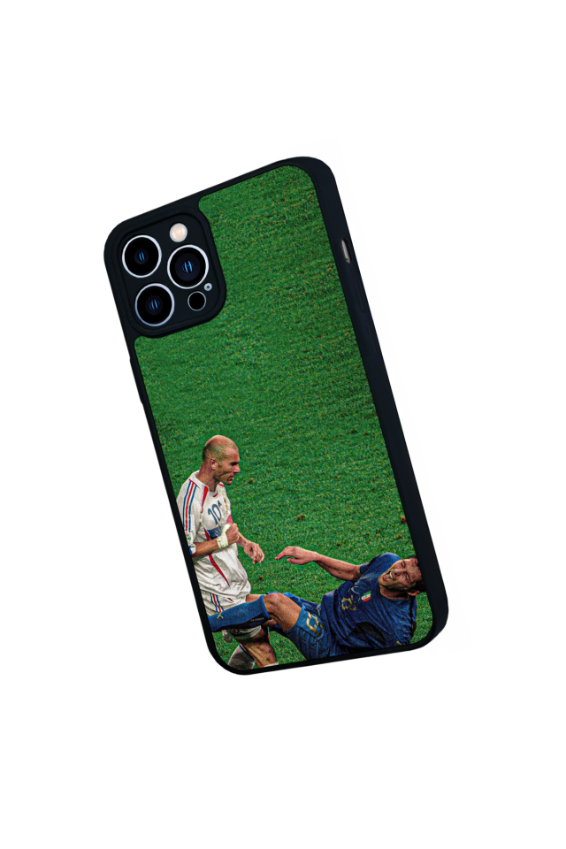 iPhone 12 Pro Max Uyumlu Zidane Tasarımlı Glossy Premium Kılıf