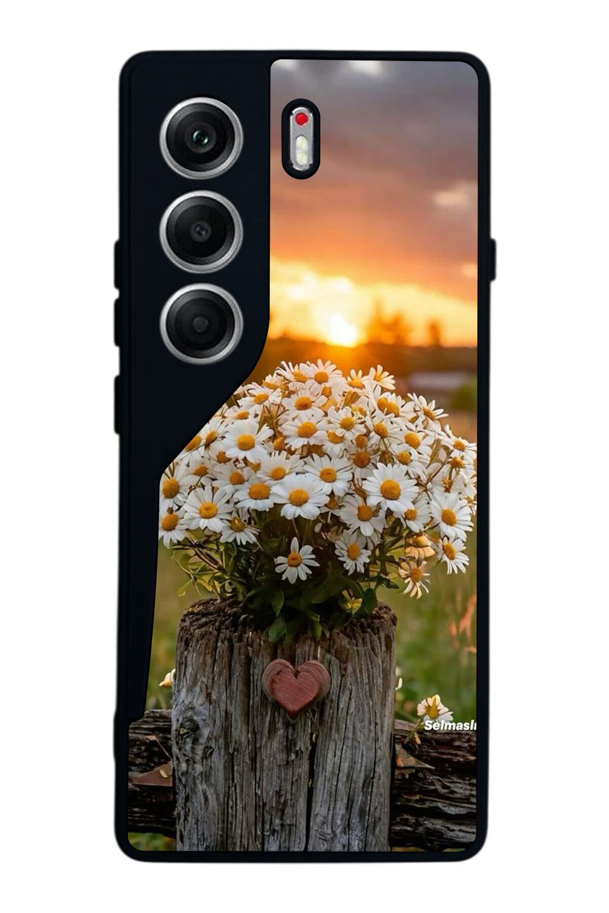 Tecno Camon 40 Uyumlu Cicek Tasarımlı Glossy Premium Kılıf