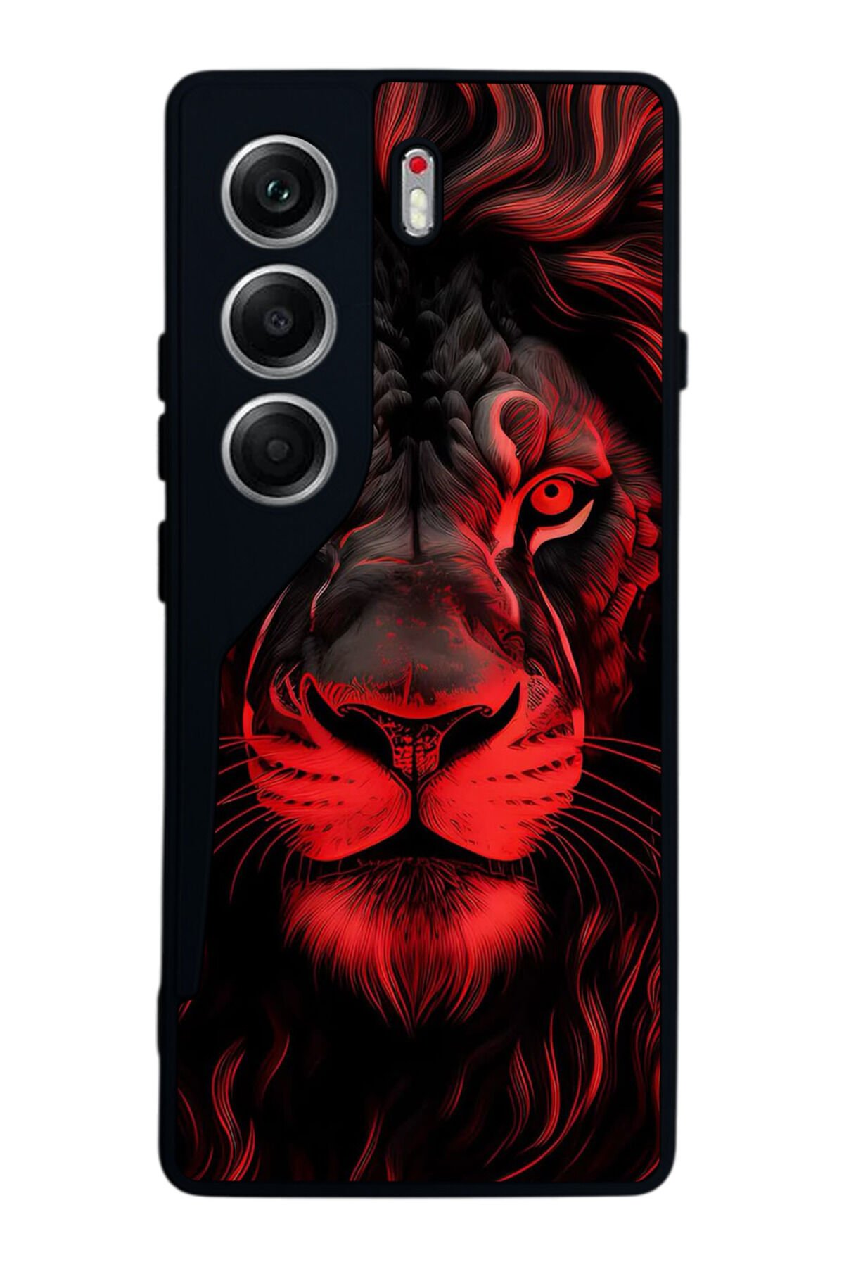 Tecno Camon 40 Uyumlu Aslan Tasarımlı Glossy Premium Kılıf