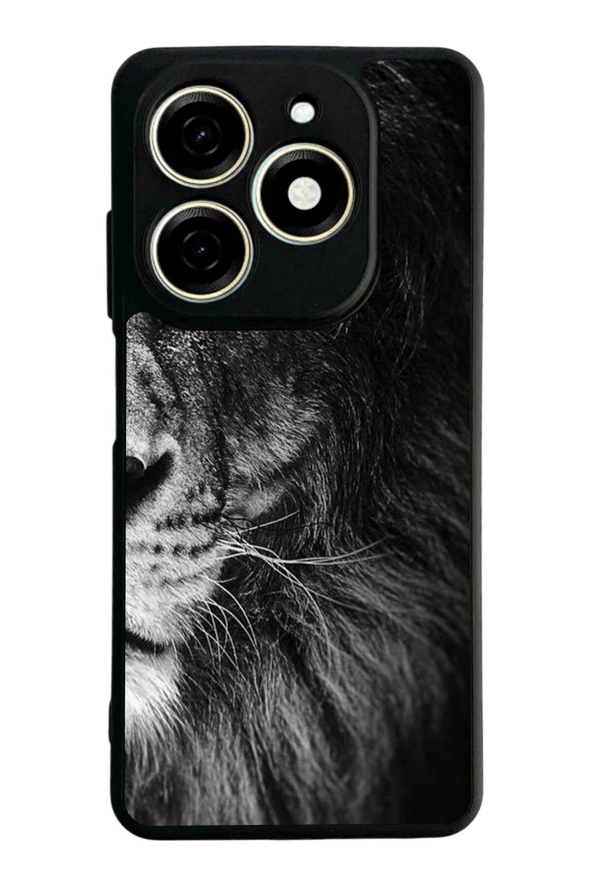 Infınıx Smart 8 Pro Uyumlu Aslan Tasarımlı Glossy Premium Kılıf