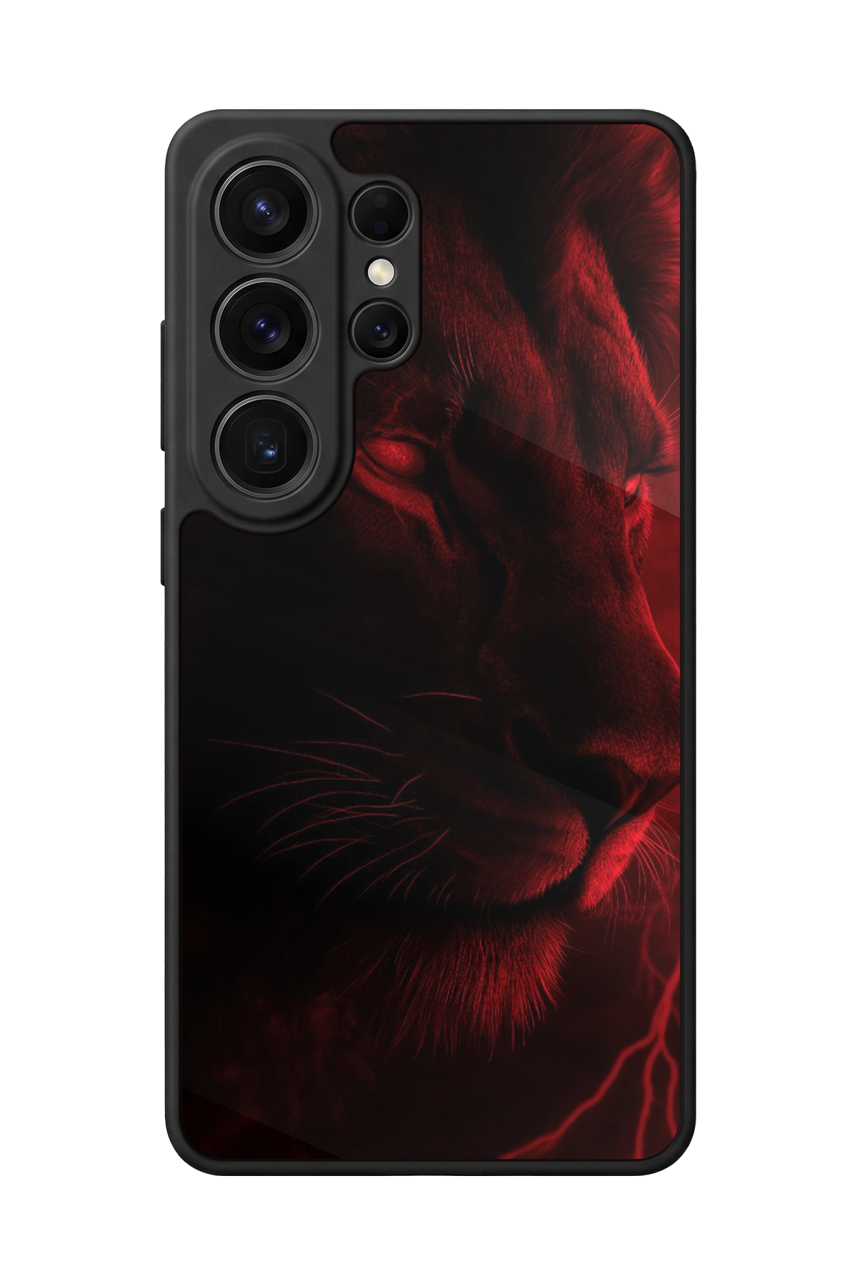 Samsung Galaxy S26 Ultra Uyumlu Aslan Tasarımlı Glossy Premium Kılıf