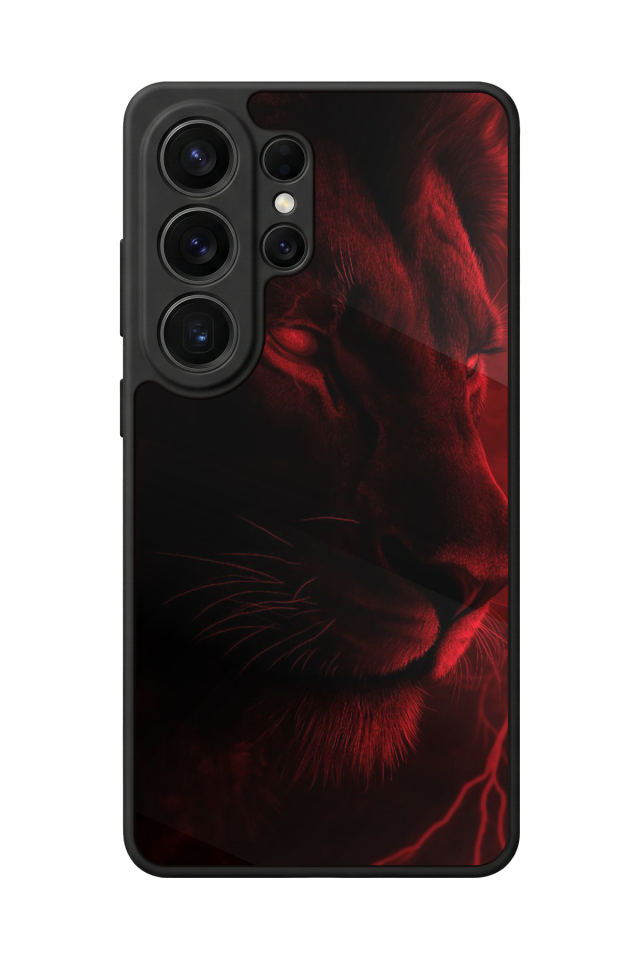 Samsung Galaxy S26 Ultra Uyumlu Aslan Tasarımlı Glossy Premium Kılıf