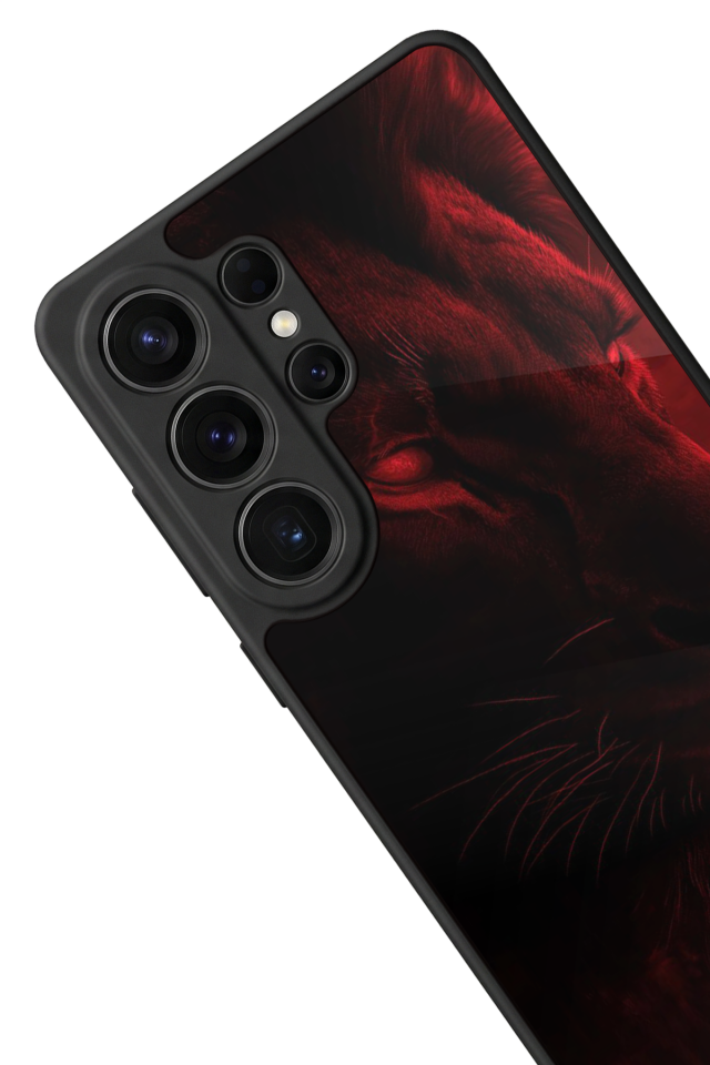 Samsung Galaxy S26 Ultra Uyumlu Aslan Tasarımlı Glossy Premium Kılıf