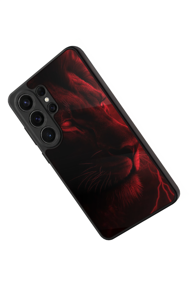 Samsung Galaxy S26 Ultra Uyumlu Aslan Tasarımlı Glossy Premium Kılıf