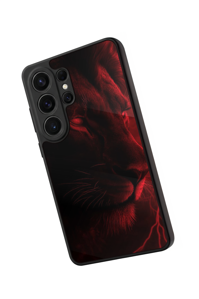 Samsung Galaxy S26 Ultra Uyumlu Aslan Tasarımlı Glossy Premium Kılıf